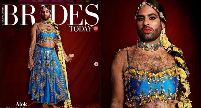 Ativista trans é capa de revista para noivas