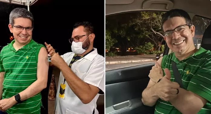 Randolfe é alvo de chacota por foto com vacina