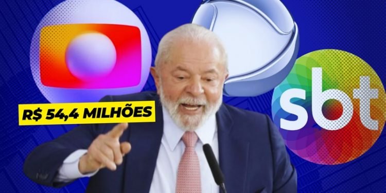 Globo recebe de Lula mais de 4 vezes do que Record e SBT em propaganda