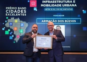 Armação de Búzios conquista reconhecimento em Infraestrutura e Mobilidade Urbana no Prêmio Band Cidades Excelentes