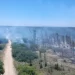 Incêndio consome área considerável de parque estadual de Arraial do Cabo